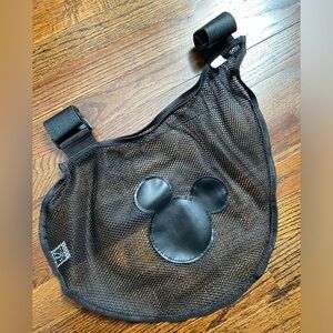 Disney Baby stroller caddy pouch adjustable Black Mesh Bag with Mickey Mouse